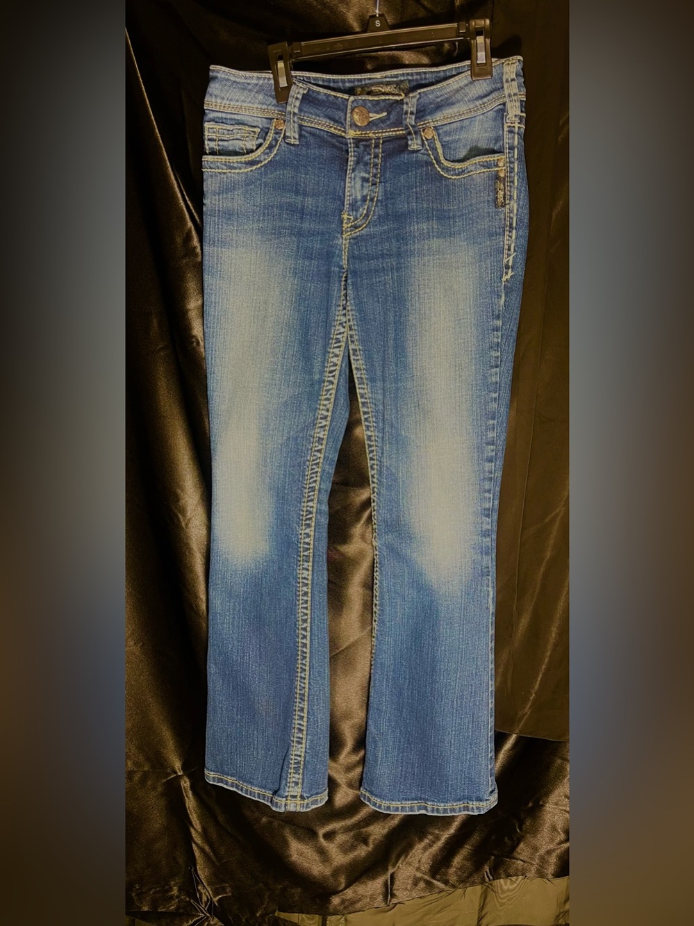 Silver Suki Women’s Sz 28x30 Blue Stretch Bootcut Jeans